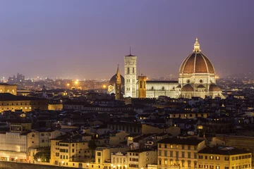 Deurstickers View on Florence Cathedral in Italy © prosiaczeq