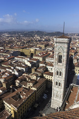 Obraz premium View on Florence from Brunelleschi’s Dome