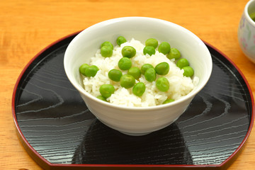 豆ごはん　/　初夏の日本料理