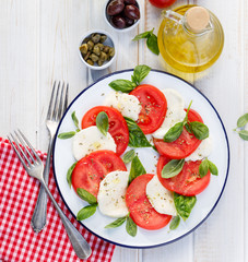 Caprese salad, traditional itlalian starter