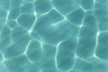 Shining turquoise water ripple background
