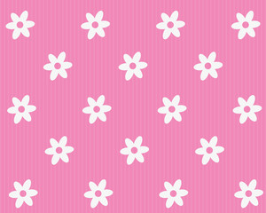 Fototapeta na wymiar pink background with white flowers