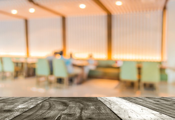 Chinese restaurant blur background with bokeh image