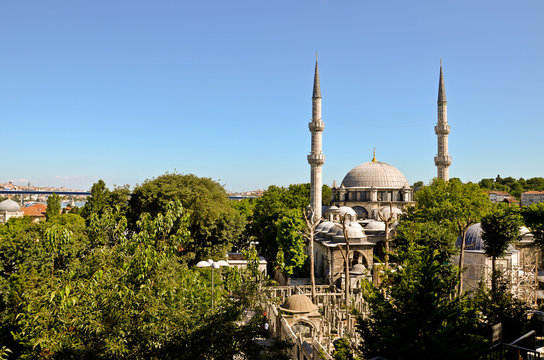 Istanbul Eyüp Sultan Moschee Mosque Camii, Goldenes Horn, Türkei