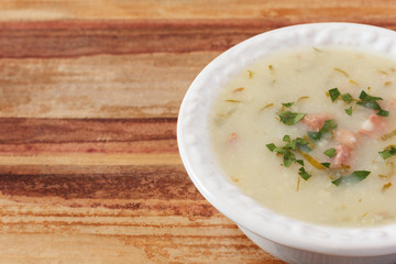 Caldo verde - portuguese, brazilian soup