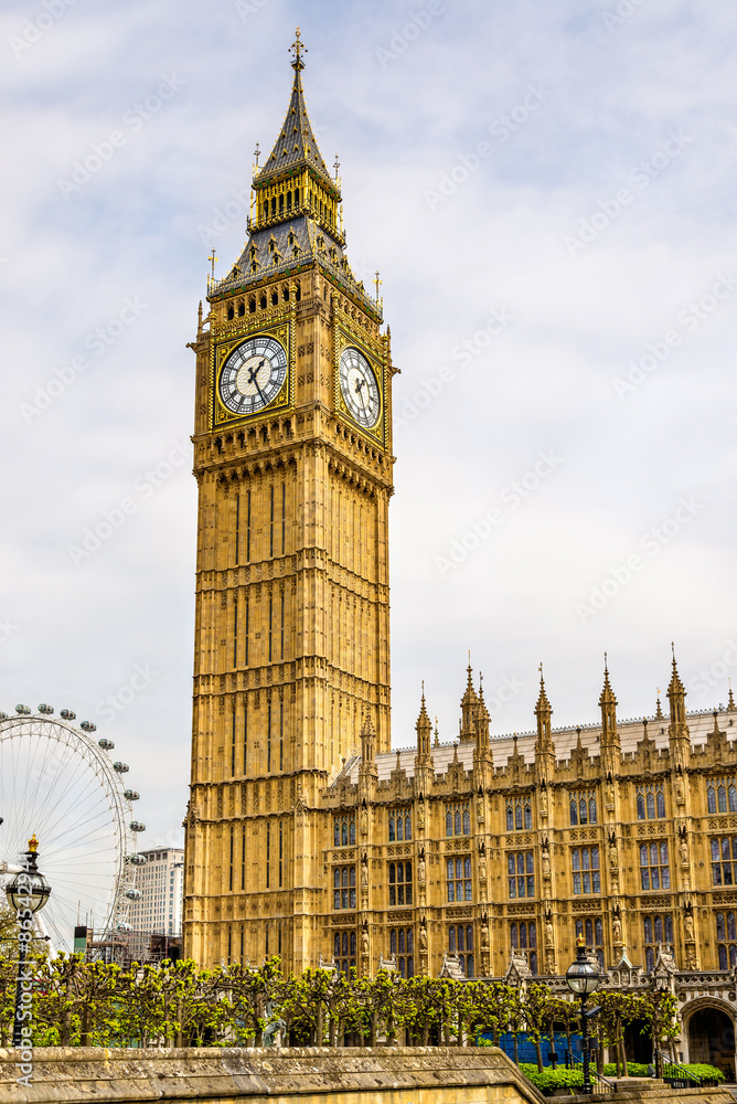 Canvas Prints View of Big Ben - London, England