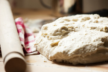 Fresh homemade pizza dough