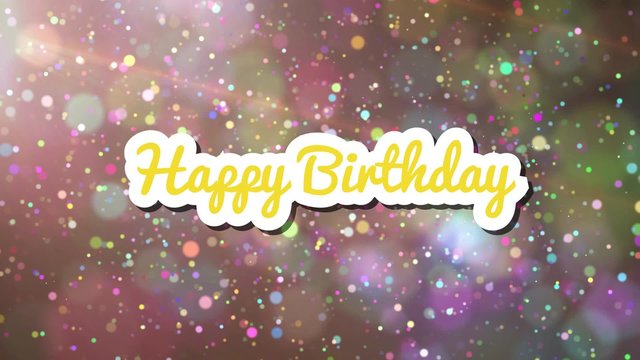 Happy Birthday - Buntes Konfetti