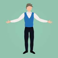 Fototapeta premium Office character