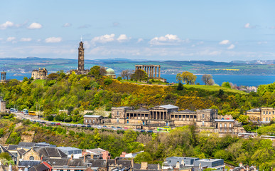 View of Calton Hill from Holyrood Park - Edinburgh, Scotland
