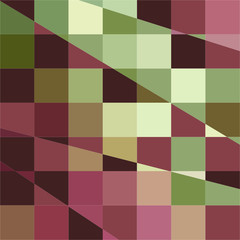 Deep Tuscan Red Purple and Green Abstract Low Polygon Background