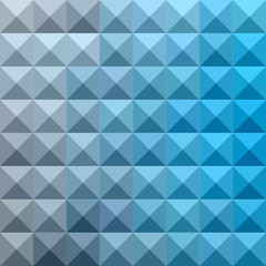 Bright Cerulean Blue Abstract Low Polygon Background