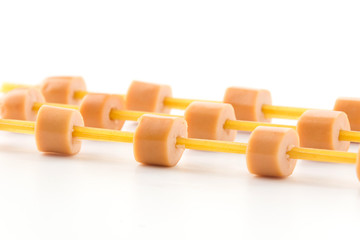 sausage with spagetti noodle