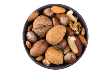 Nuts mix in bowl