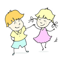 Young couple spends time together