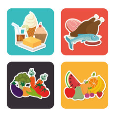 Food digital design.