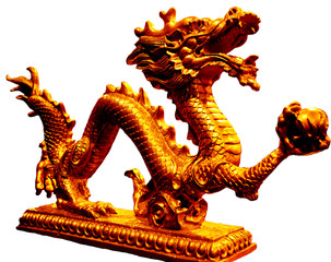 golden Chinese dragon