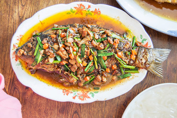 fish in chili sause, a famous Chinese dish