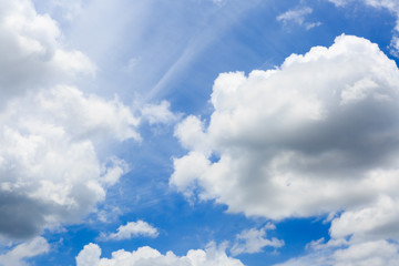 Obraz na płótnie Canvas clouds on the blue sky