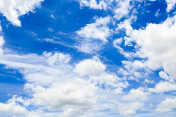 Naklejka na ściany i meble clouds on the blue sky