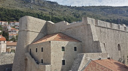 Fototapeta na wymiar Dubrovnik Wall and City, Croatia
