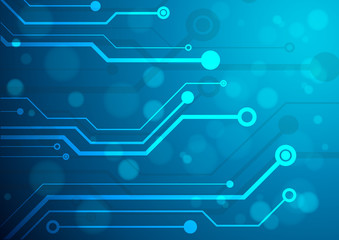 Abstract technology circuit board, Vector background.