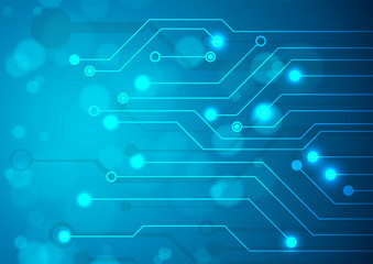 Abstract technology circuit board, Vector background.