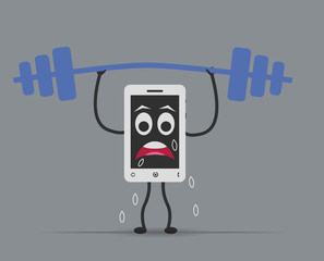 phone mobile lifting weights