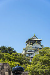 Obraz premium Osaka Castle in Osaka, Japan.