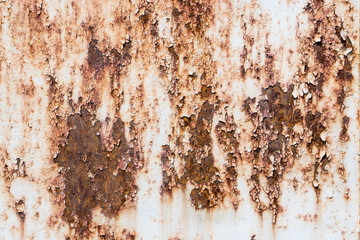 Old and rusty steel plate