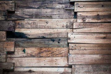 Texture and background of old  log wall