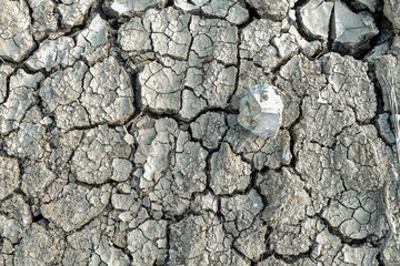 Cracked soil dry earth background