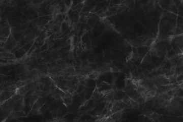 Obraz na płótnie Canvas Black marble texture, detailed structure of marble in natural patterned for background and design.
