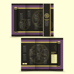 vector brochure layout design template