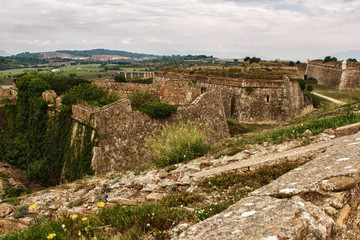 Fototapeta na wymiar View on and ancient town in Spain