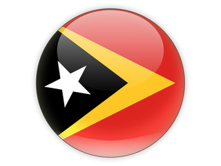 Round icon with flag of east timor