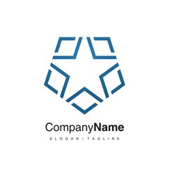 Star logo icon vector