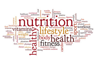 Fototapeta premium Conceptual health word cloud