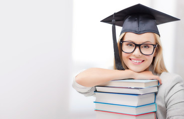 student in graduation cap