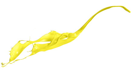 isolated yellow splash