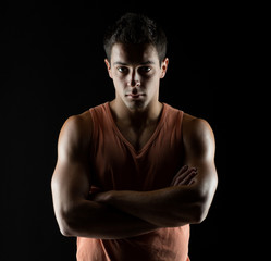 Fototapeta premium young male bodybuilder