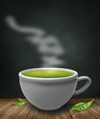 Food and Beverage, tea and coffee menu illustration