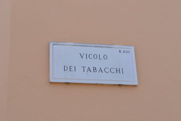 Tablica z nazwą ulicy