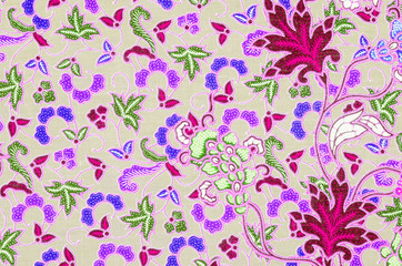 batik sarong pattern background in Thailand, traditional batik s