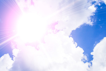blue sky with white cloud background