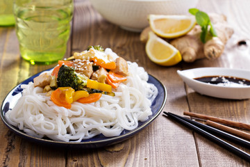Tofu stir fry with vegetables