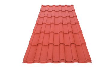 Roof tile isolated on the white