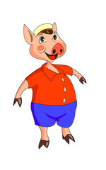 cartoon pig