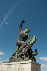 Fototapeta na wymiar liberty statue of Budapest