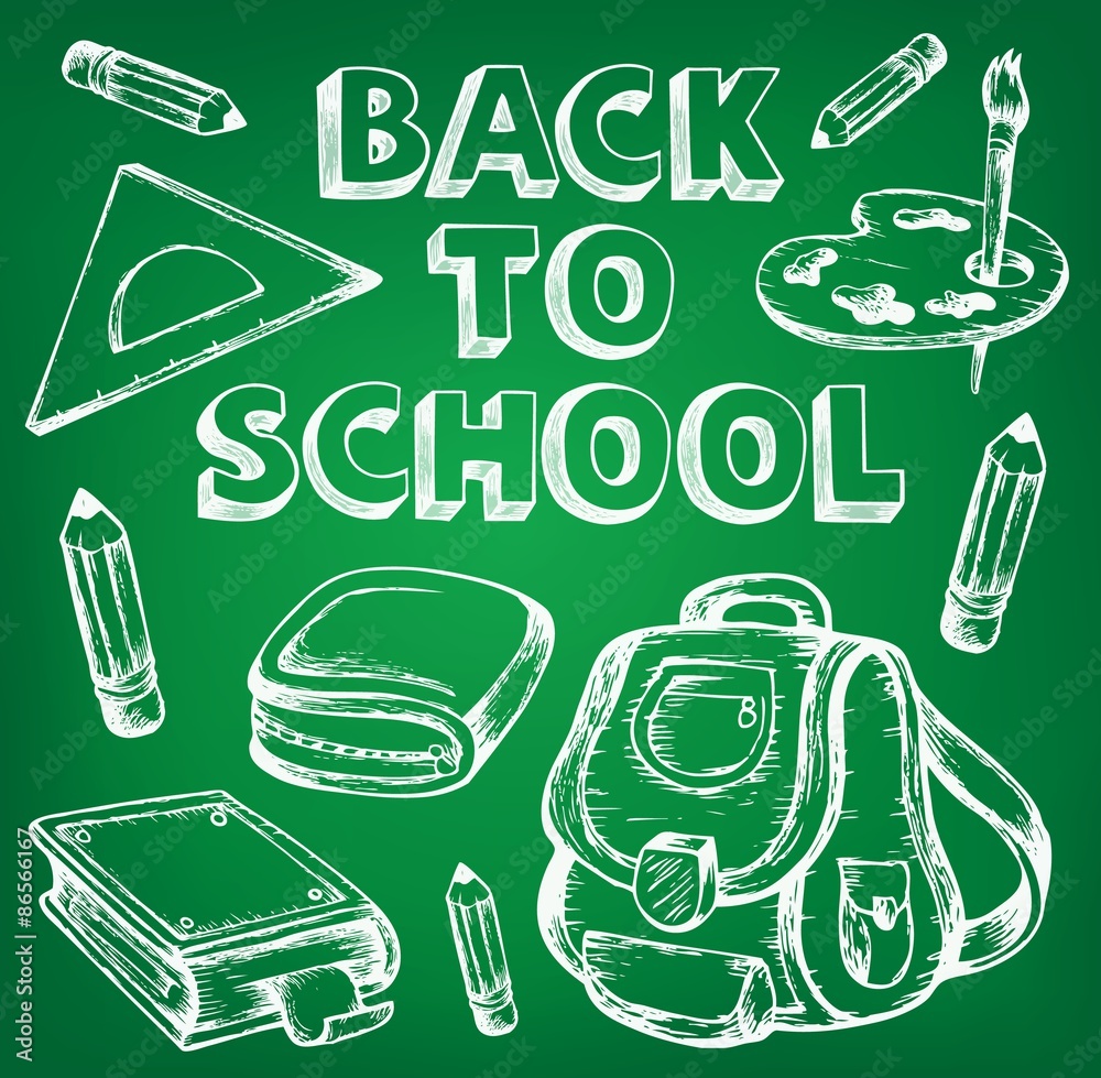 Poster Back to school thematic image 7